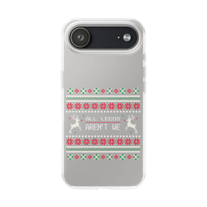 LUFC 'All Leeds Aren’t We' Retro  Football Flexi Case: Christmas  Edition