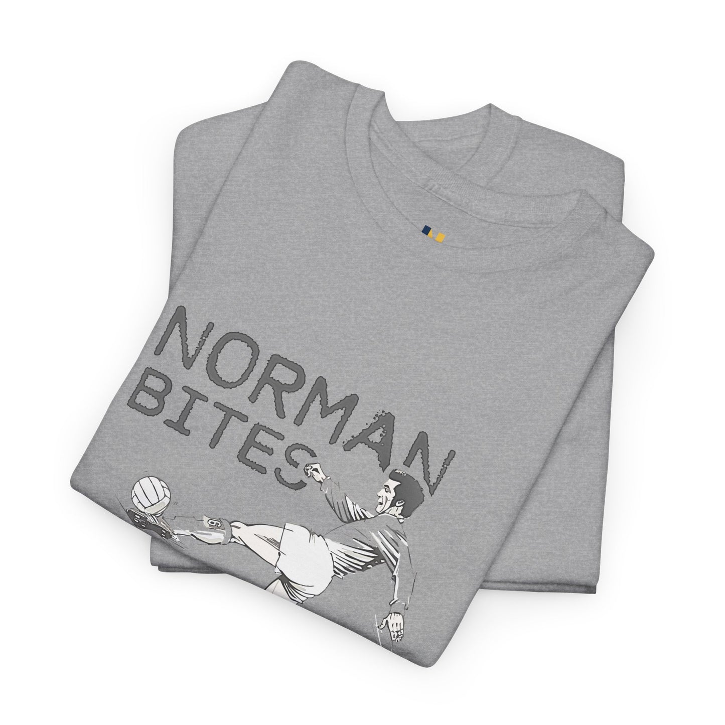 LUFC “Norman Bites Yer Legs” Tee:  Unisex Heavy Cotton Edition