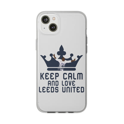 Funda flexible: mantén la calma y ama al Leeds United