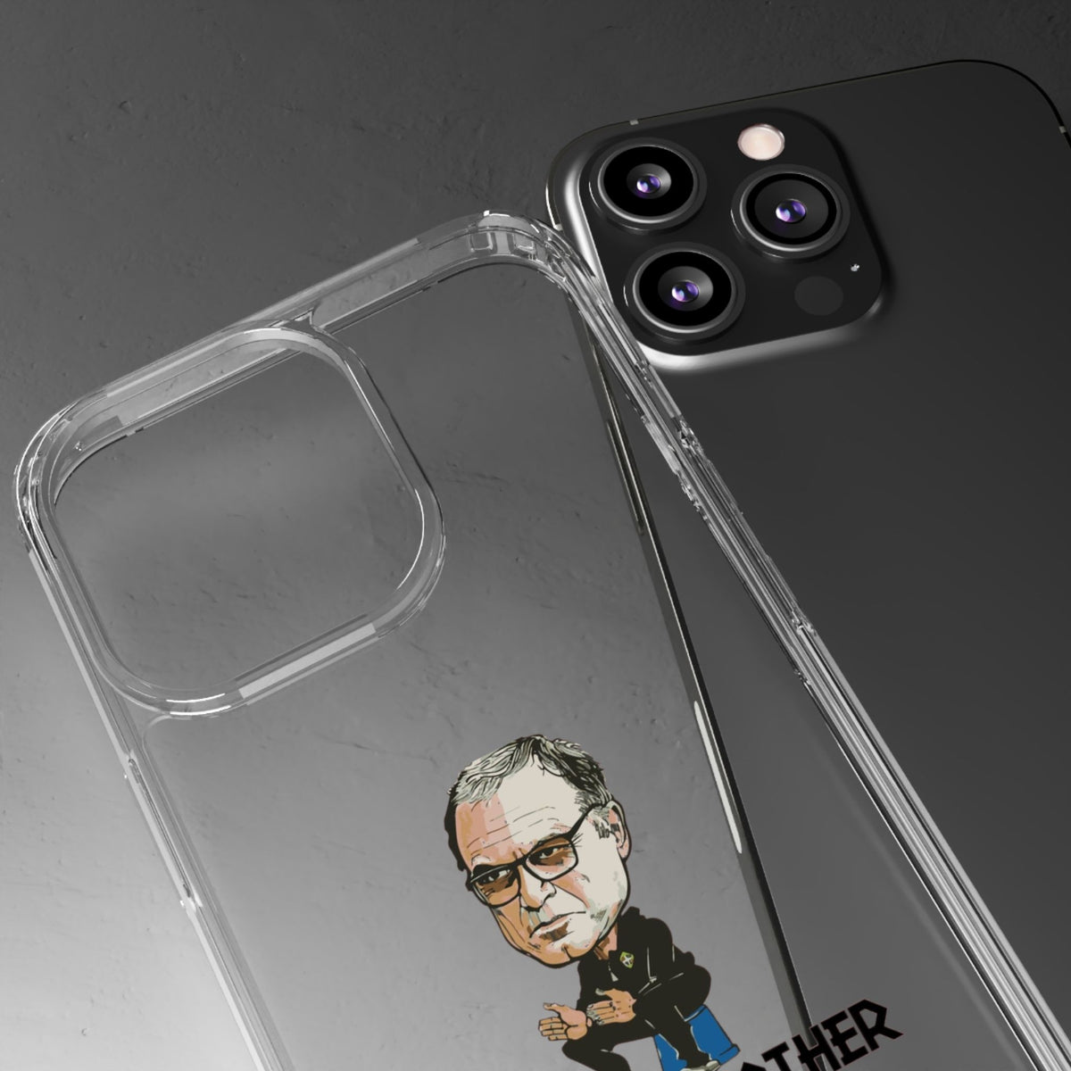 Clear Phone Case - Cartoon Bielsa the Godfather