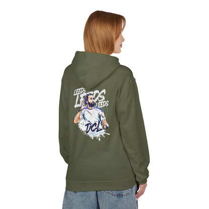 LUFC Softstyle Fleece Hoodie “LEEDS:  Dominic Calvert-Lewin” Midweight  Unisex - Lufcnews.co.uk