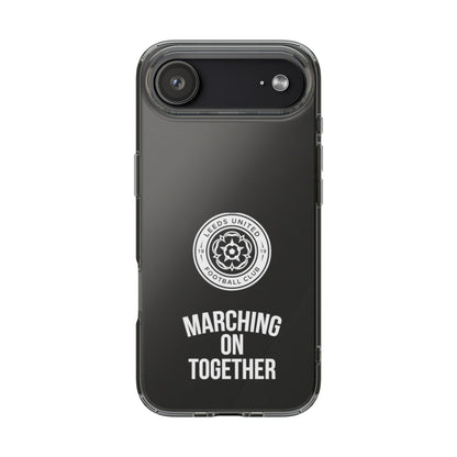 Leeds United “Marching On  Together” Clear Impact-Resistant  Case - Lufcnews.co.uk