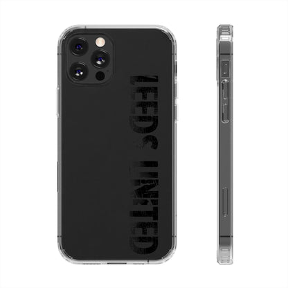 LUFC “LEEDS UNITED” Clear  Impact-Resistant Case