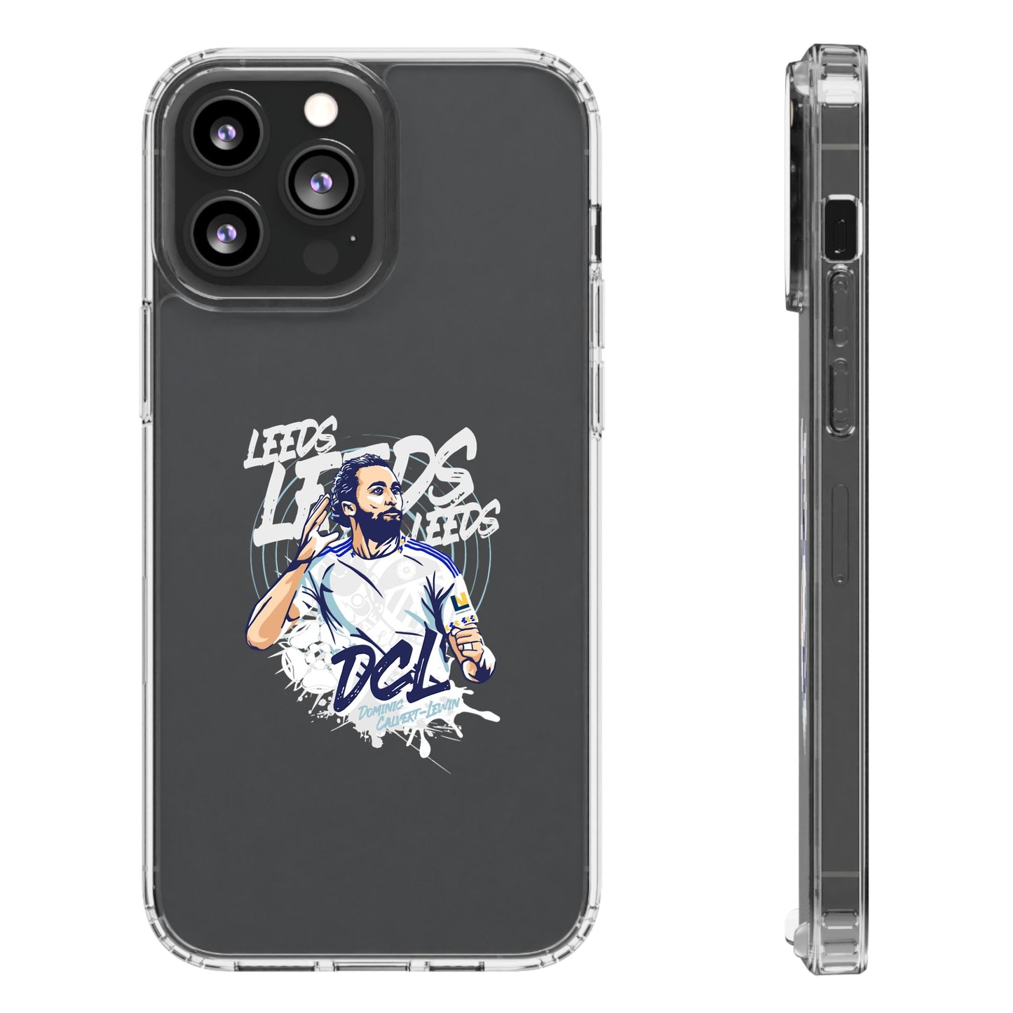 LUFC News “LEEDS: Dominic  Calvert-Lewin” Clear Phone Case - Lufcnews.co.uk
