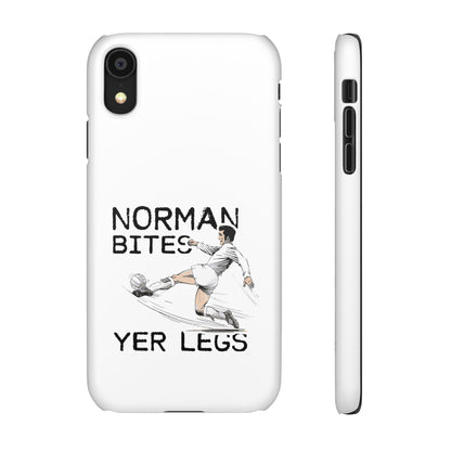 Leeds United Norman Bites "YER  LEGS" Snap Case