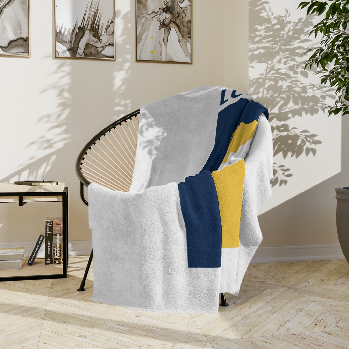 LUFC “LUFCNEWS.CO.UK” Velveteen  Sports Blanket: Official Fan Media  Design