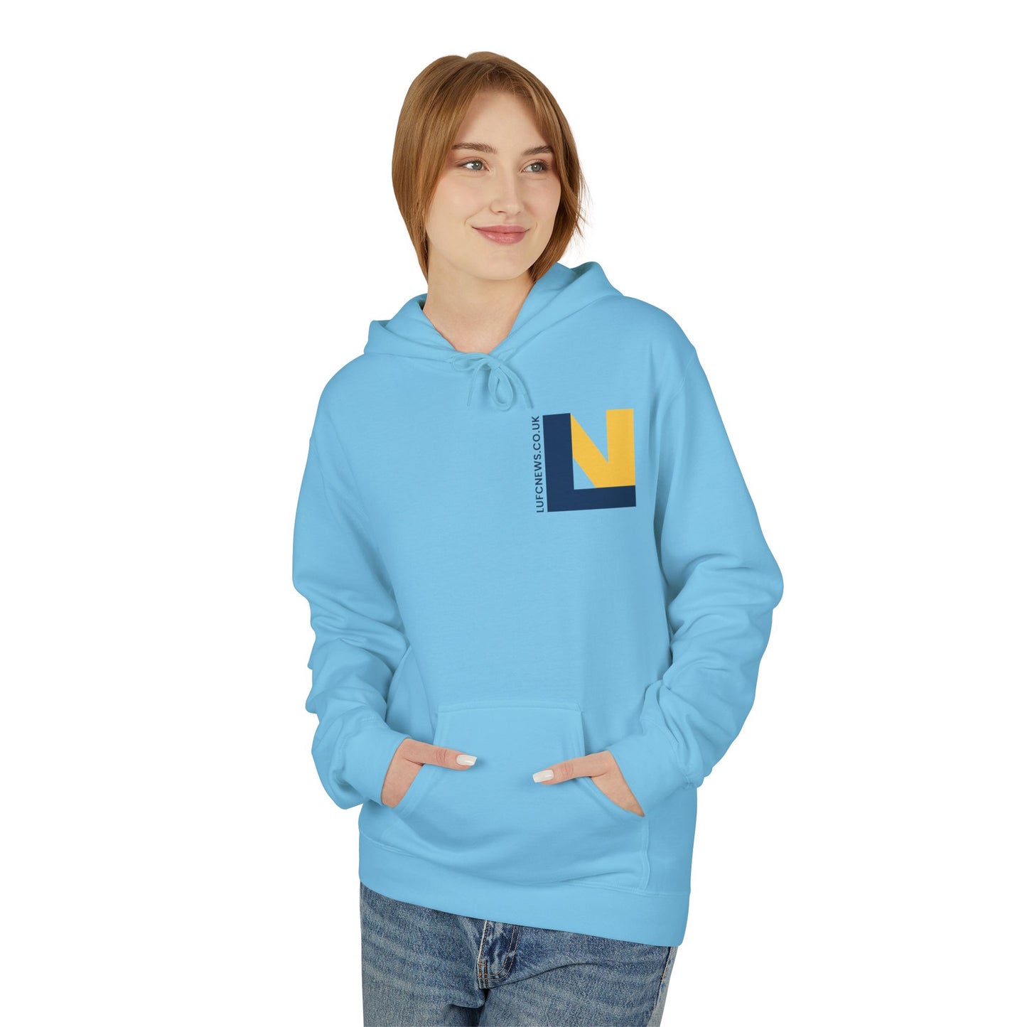 LUFC Softstyle Fleece Hoodie  Midweight Unisex