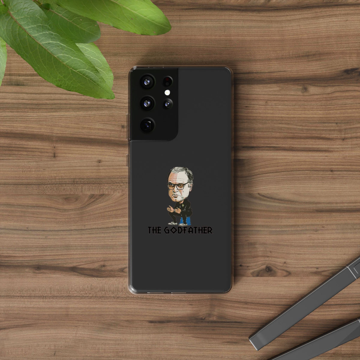 Clear Phone Case - Cartoon Bielsa the Godfather