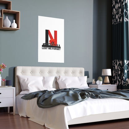 Leeds United “LEST WE FORGET”  Vibrant Silk Poster: Wall Art for Home  and Outdoors - Lufcnews.co.uk