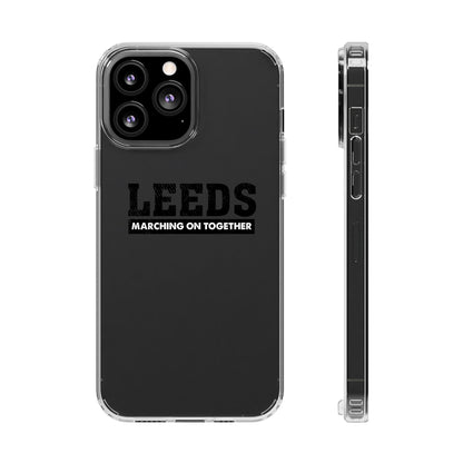 Clear Impact-Resistant Phone Case  “LEEDS: Marching On Together”  Edition