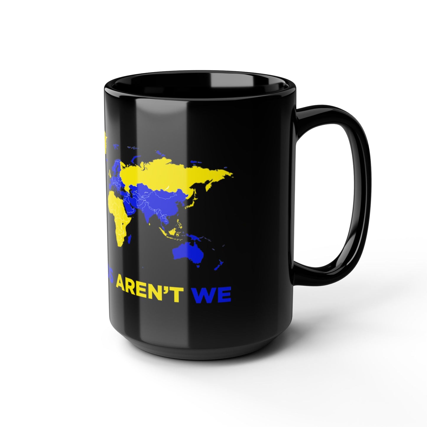 LUFC “All Leeds Aren’t We” World Map  Mug