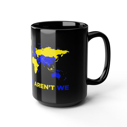 LUFC “All Leeds Aren’t We” World Map  Mug