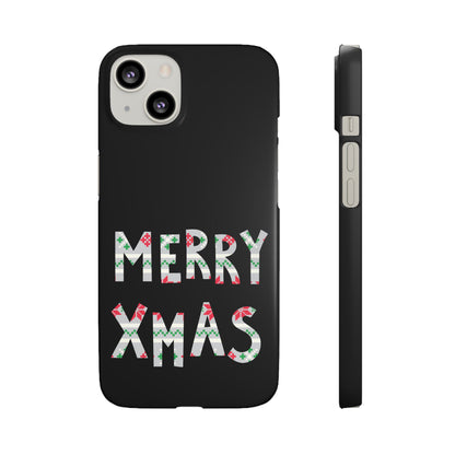 Leeds United "Merry Xmas" Red &  Green Emblem Snap Case: Christmas  Edition