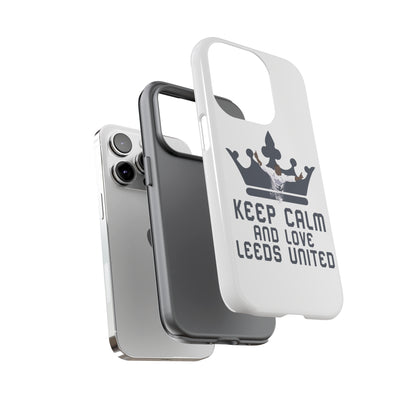 Tøft telefonveske - Keep Calm and Love Leeds United