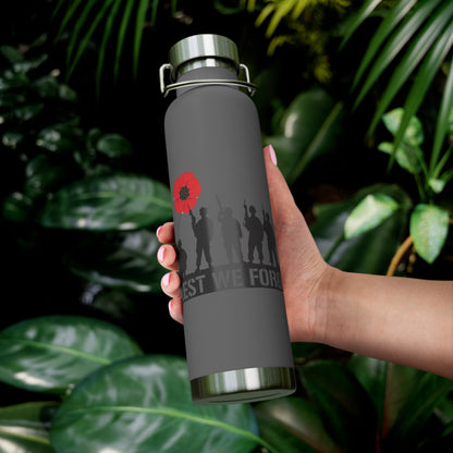 LUFC “Lest We Forget” Copper  Vacuum Insulated Bottle: Leeds  United Remembrance Edition