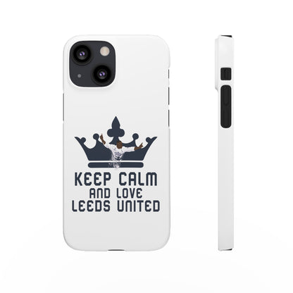 Funda para teléfono Snap - Mantenga la calma y ame al Leeds United