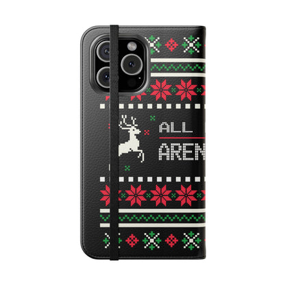 LUFC "All Leeds Aren't We" Flip Case  Phone Wallet: Christmas Edition