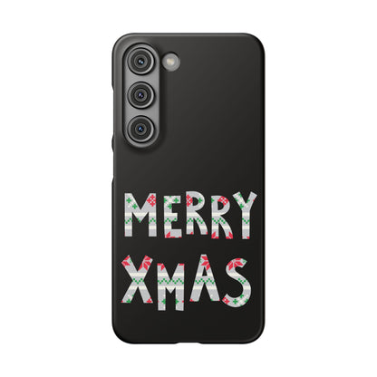 Leeds United "Merry Xmas" Red &  Green Emblem Snap Case: Christmas  Edition
