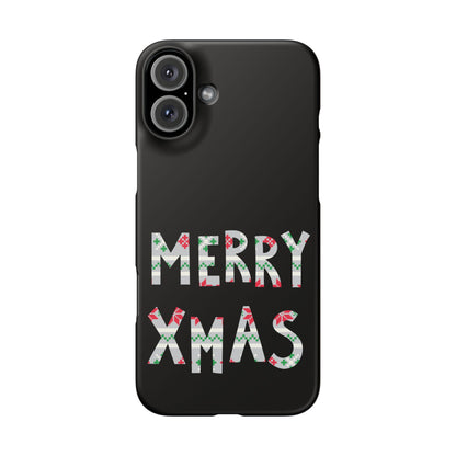 Leeds United "Merry Xmas" Red &  Green Emblem Snap Case: Christmas  Edition