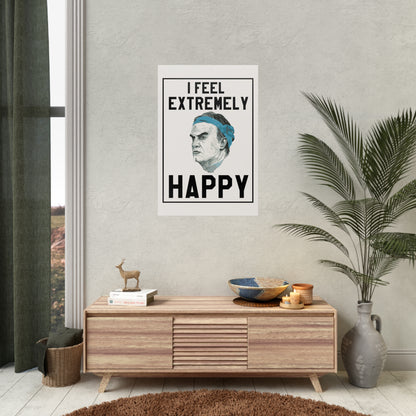 Bielsa "I Feel Extremely Happy" Leeds United-plakat