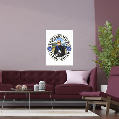 LUFC “Sergeant Wilko Leeds United”  Silk Poster