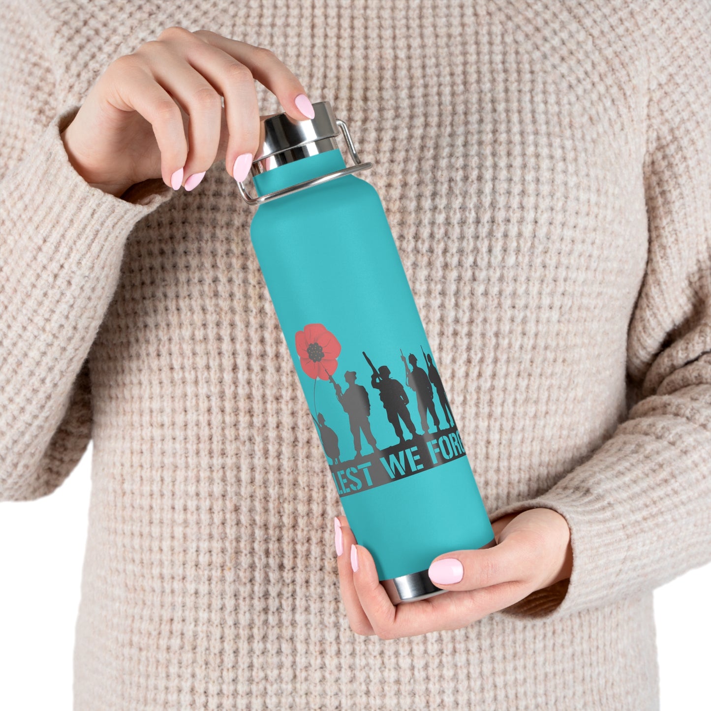 LUFC “Lest We Forget” Copper  Vacuum Insulated Bottle: Leeds  United Remembrance Edition