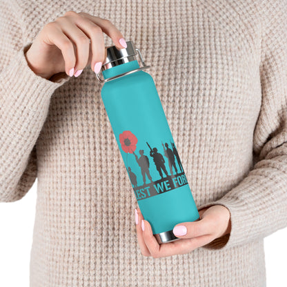 LUFC “Lest We Forget” Copper  Vacuum Insulated Bottle: Leeds  United Remembrance Edition