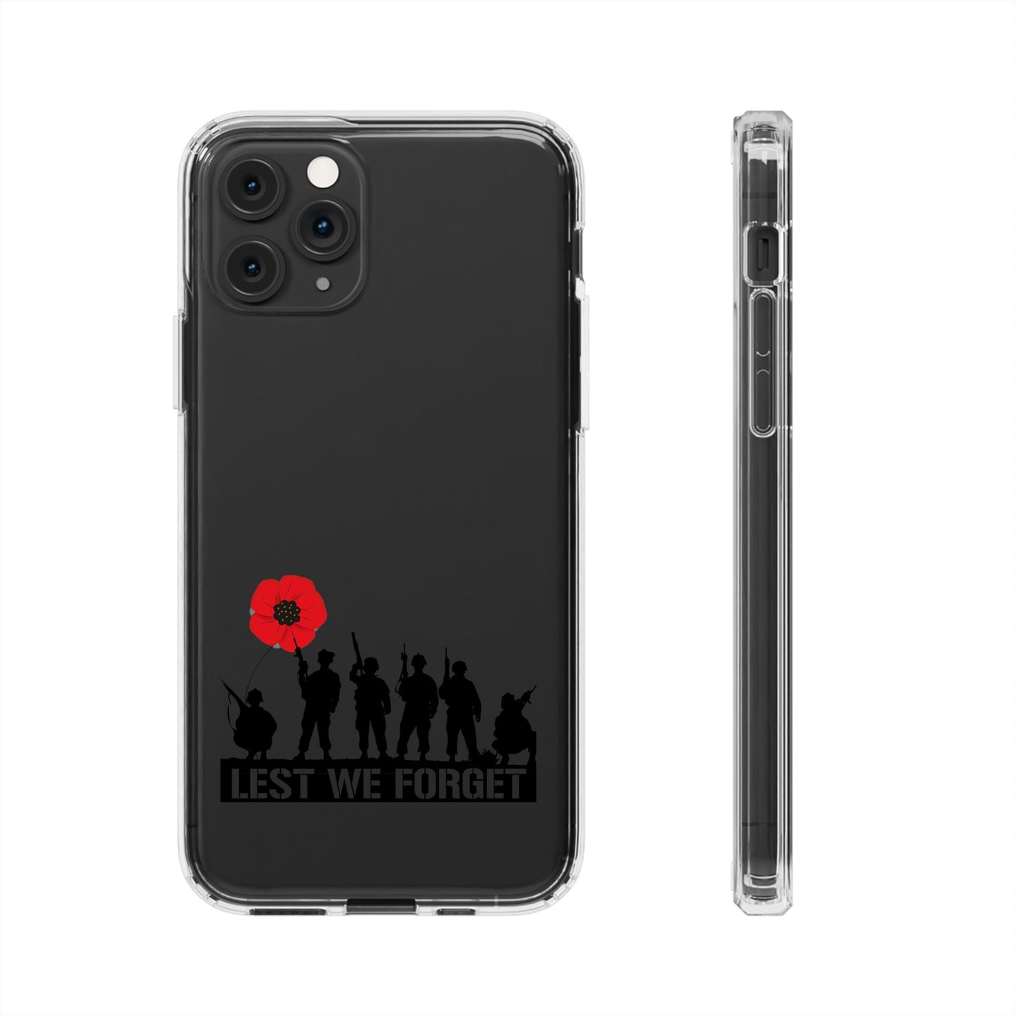 Leeds United “LEST WE FORGET”  Clear Impact-Resistant Case