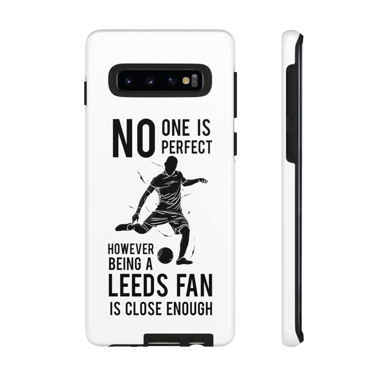 Tøft telefondeksel - Ingen er perfekt, men å være Leeds-fan er nær nok