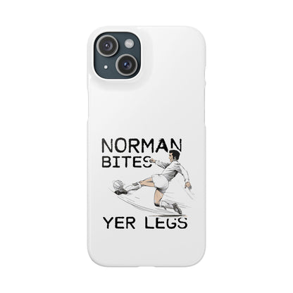 Leeds United Norman Bites "YER  LEGS" Snap Case