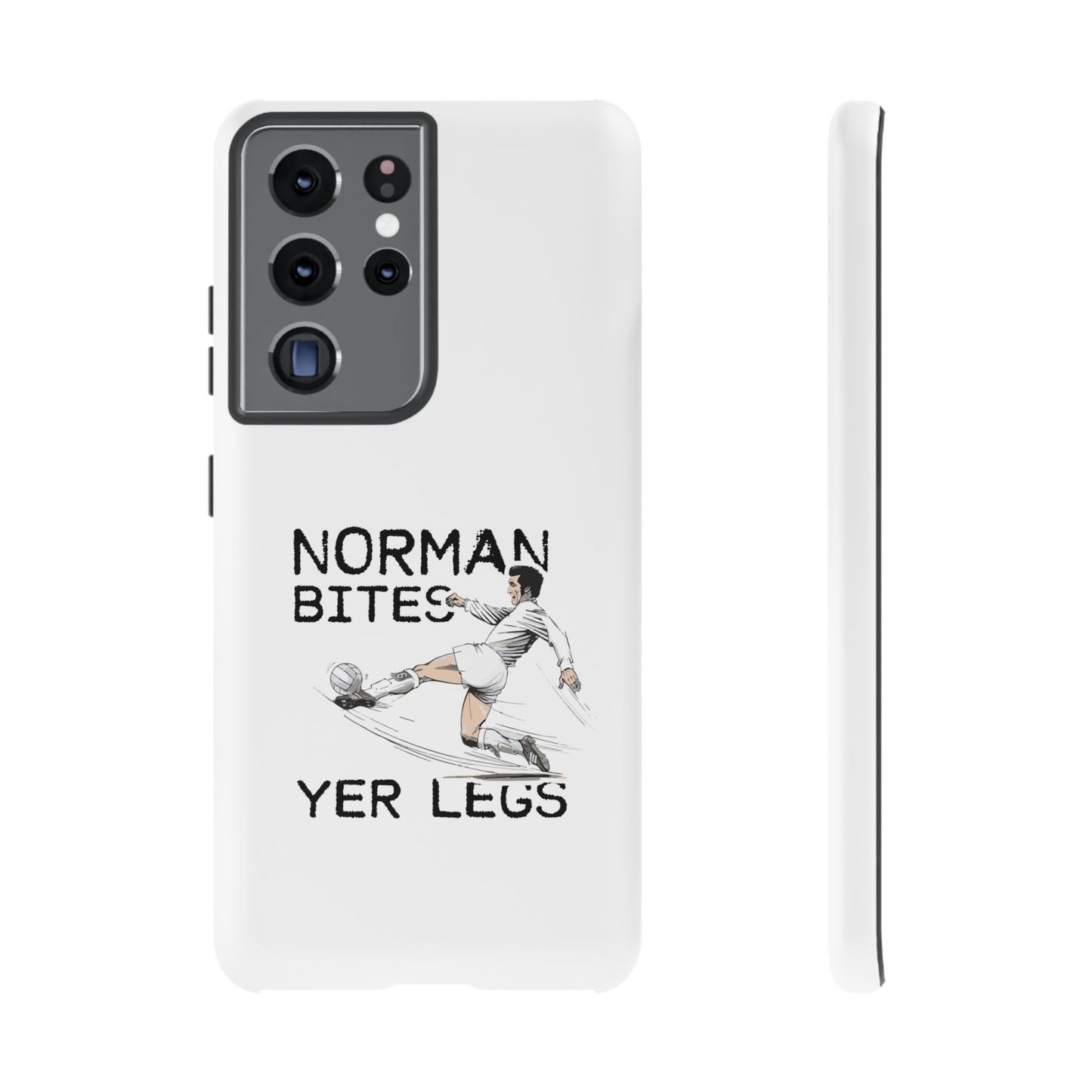 Leeds United NORMAN BITES 'YER  LEGS' Phone Case