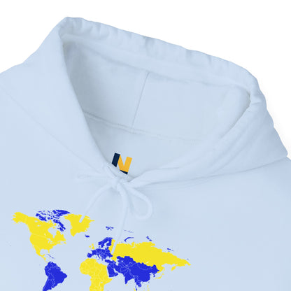 LUFC World Map Hoodie Heavy  Blend™ Unisex