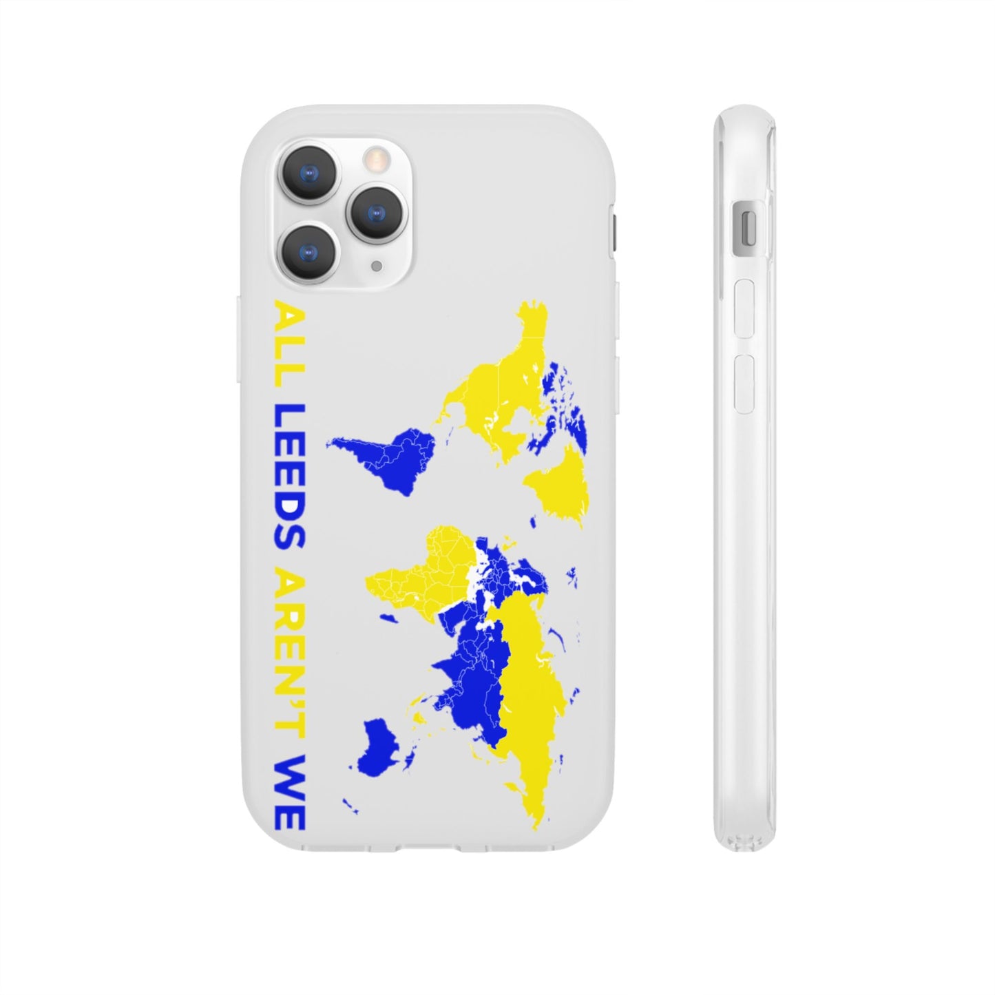 LUFC 'All Leeds Aren't We' World  Map: Flexi Case