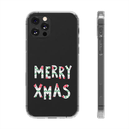 Leeds United "MERRY XMAS" Clear  Impact-Resistant Case: Christmas  Edition - Lufcnews.co.uk