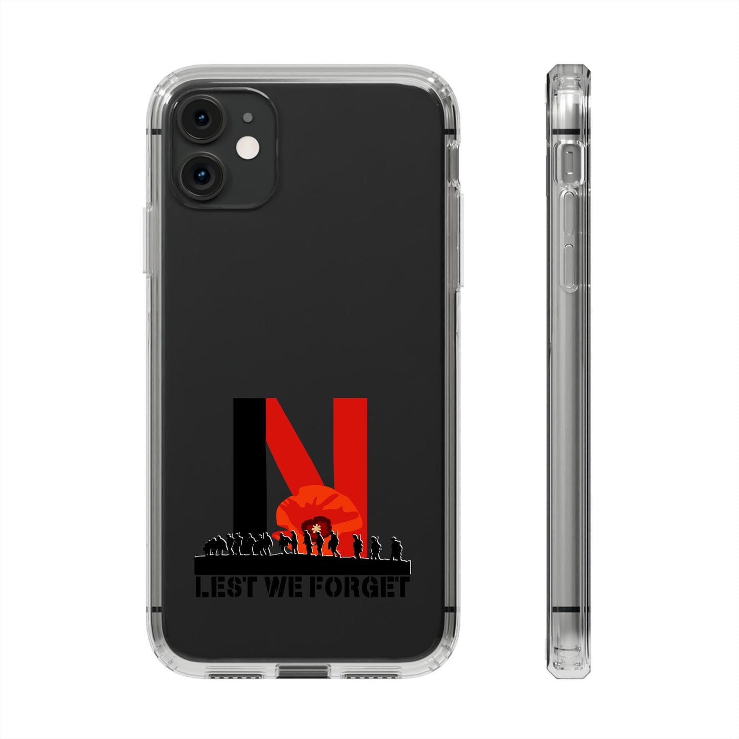 Leeds United “LEST WE FORGET”  Clear Impact-Resistant Case