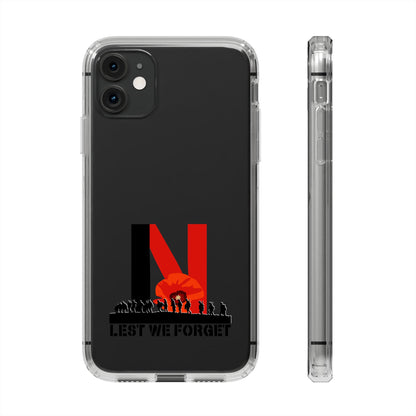 Leeds United “LEST WE FORGET”  Clear Impact-Resistant Case - Lufcnews.co.uk