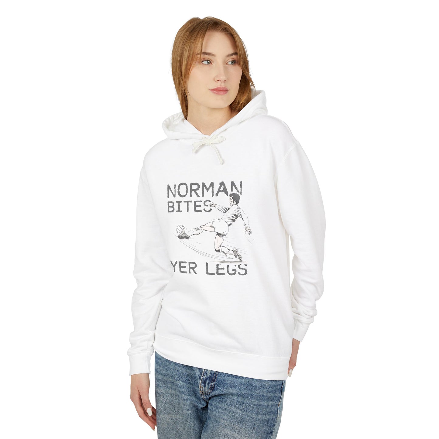 LUFC “Norman Bites Yer Legs” Hoodie