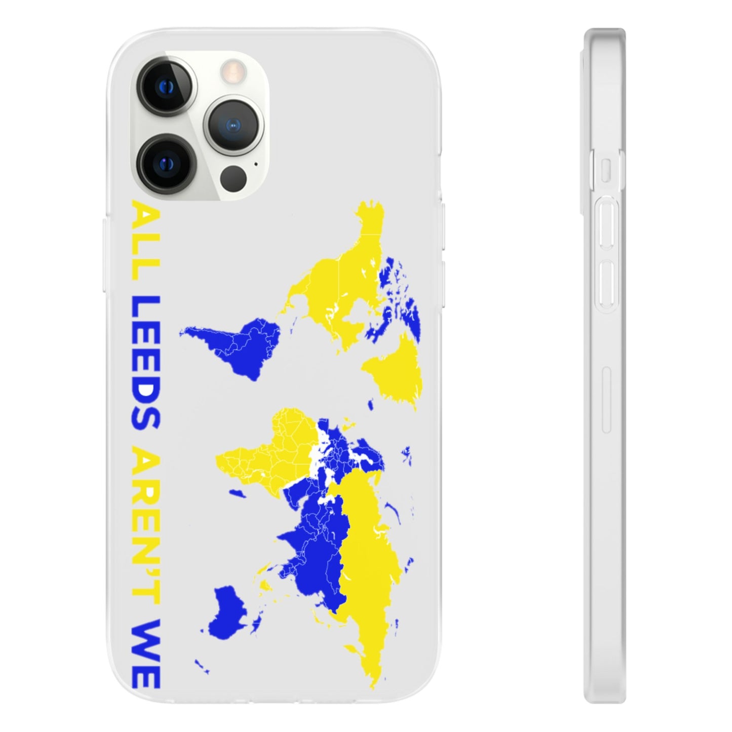 LUFC 'All Leeds Aren't We' World  Map: Flexi Case