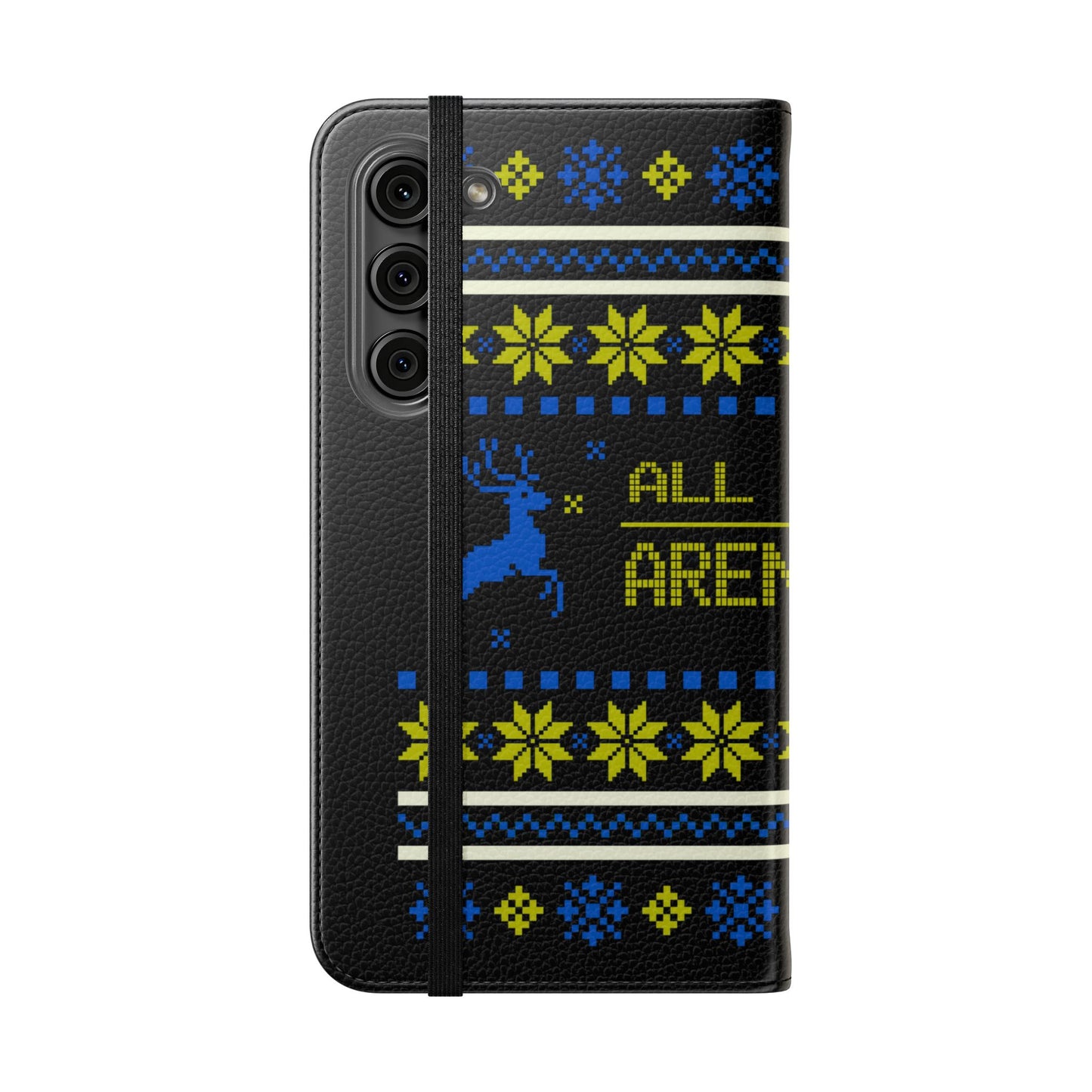 LUFC "All Leeds Aren't We" Flip Case  Phone Wallet: Christmas Edition