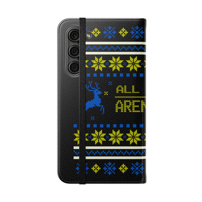 LUFC "All Leeds Aren't We" Flip Case  Phone Wallet: Christmas Edition