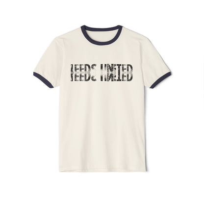 Leeds United Vintage Ringer Tee:  Unisex Retro Edition