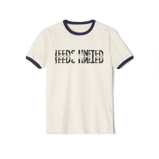 Leeds United Vintage Ringer Tee:  Unisex Retro Edition
