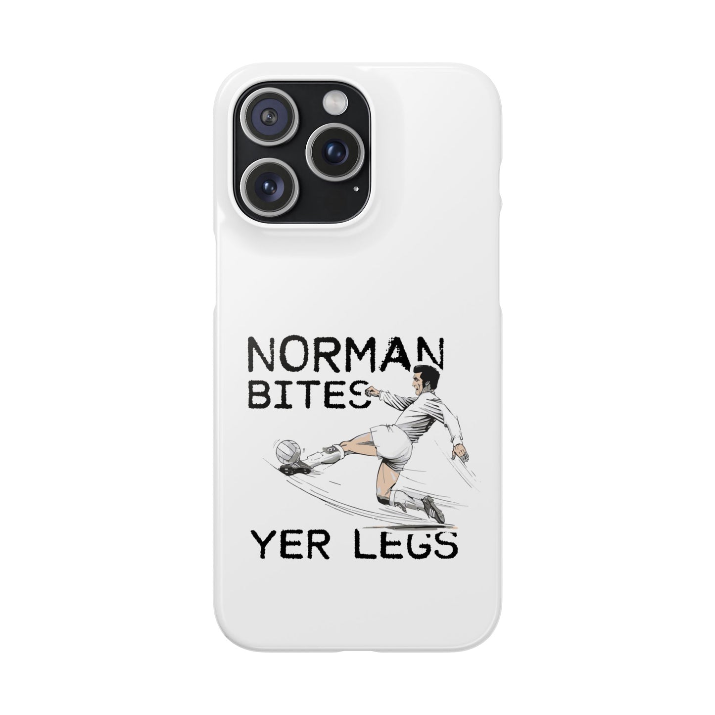 Leeds United Norman Bites "YER  LEGS" Snap Case
