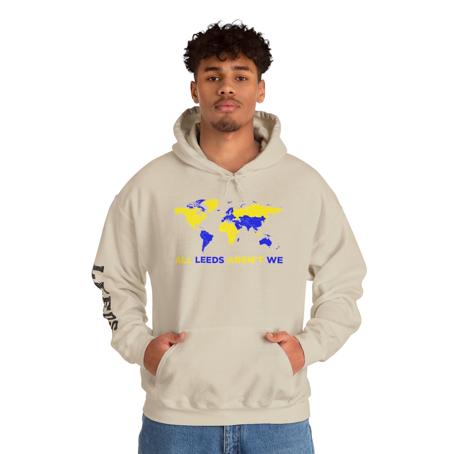 LUFC World Map Hoodie Heavy  Blend™ Unisex