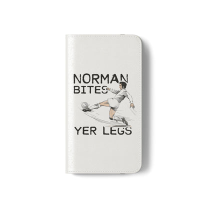 Leeds United Norman Bites ‘YER  LEGS’ Flip Case Phone Wallet
