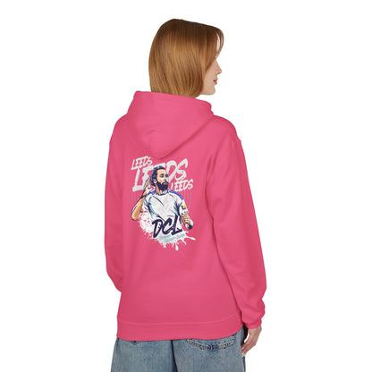 LUFC Softstyle Fleece Hoodie “LEEDS:  Dominic Calvert-Lewin” Midweight  Unisex - Lufcnews.co.uk