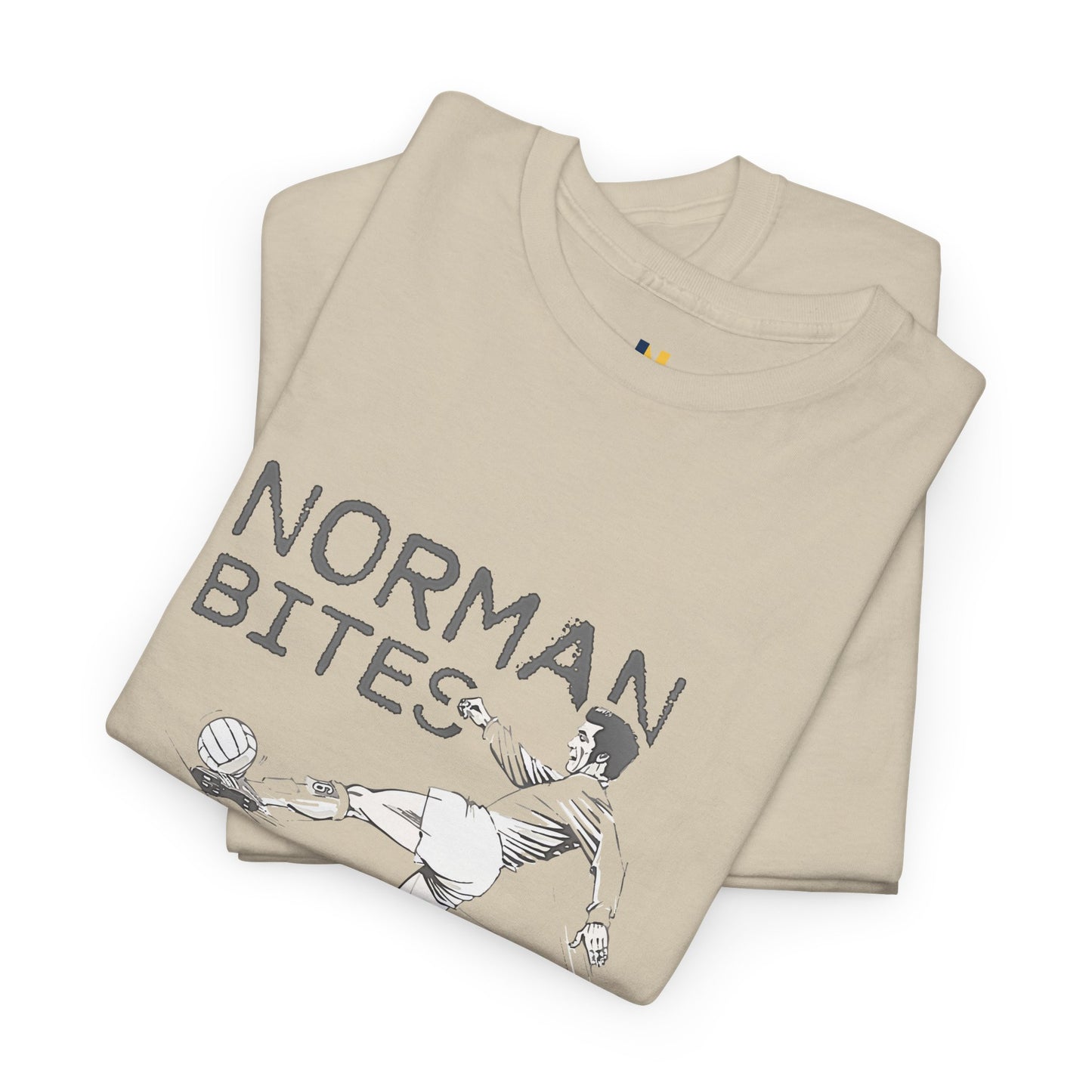 LUFC “Norman Bites Yer Legs” Tee:  Unisex Heavy Cotton Edition