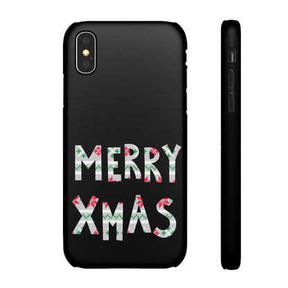 Leeds United "Merry Xmas" Red &  Green Emblem Snap Case: Christmas  Edition