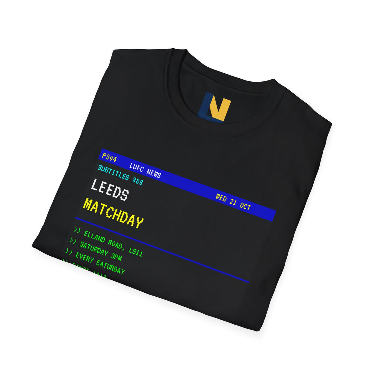 Leeds Matchday Teletext T-Shirt