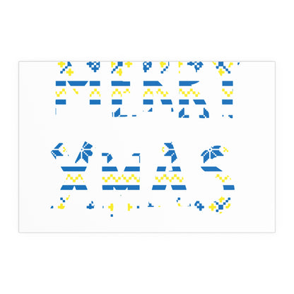 LUFC “Merry Xmas” Christmas  Design Logo Wall Art for Home &  Outdoors